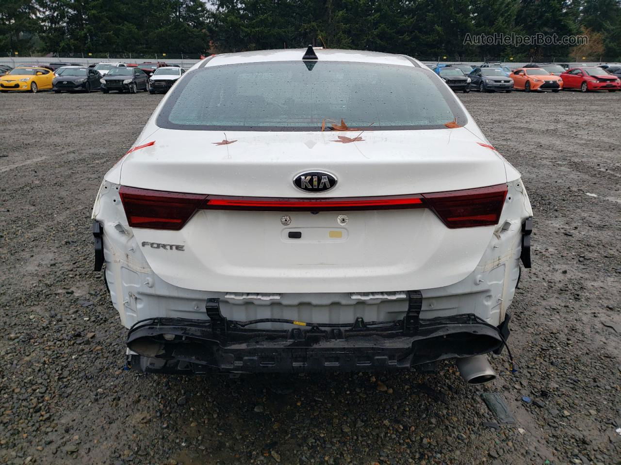 2020 Kia Forte Fe White vin: 3KPF24AD5LE202258