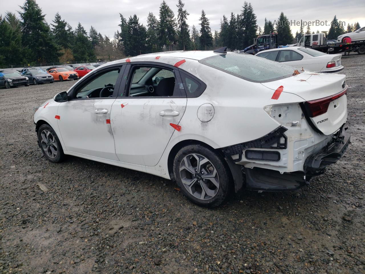 2020 Kia Forte Fe White vin: 3KPF24AD5LE202258