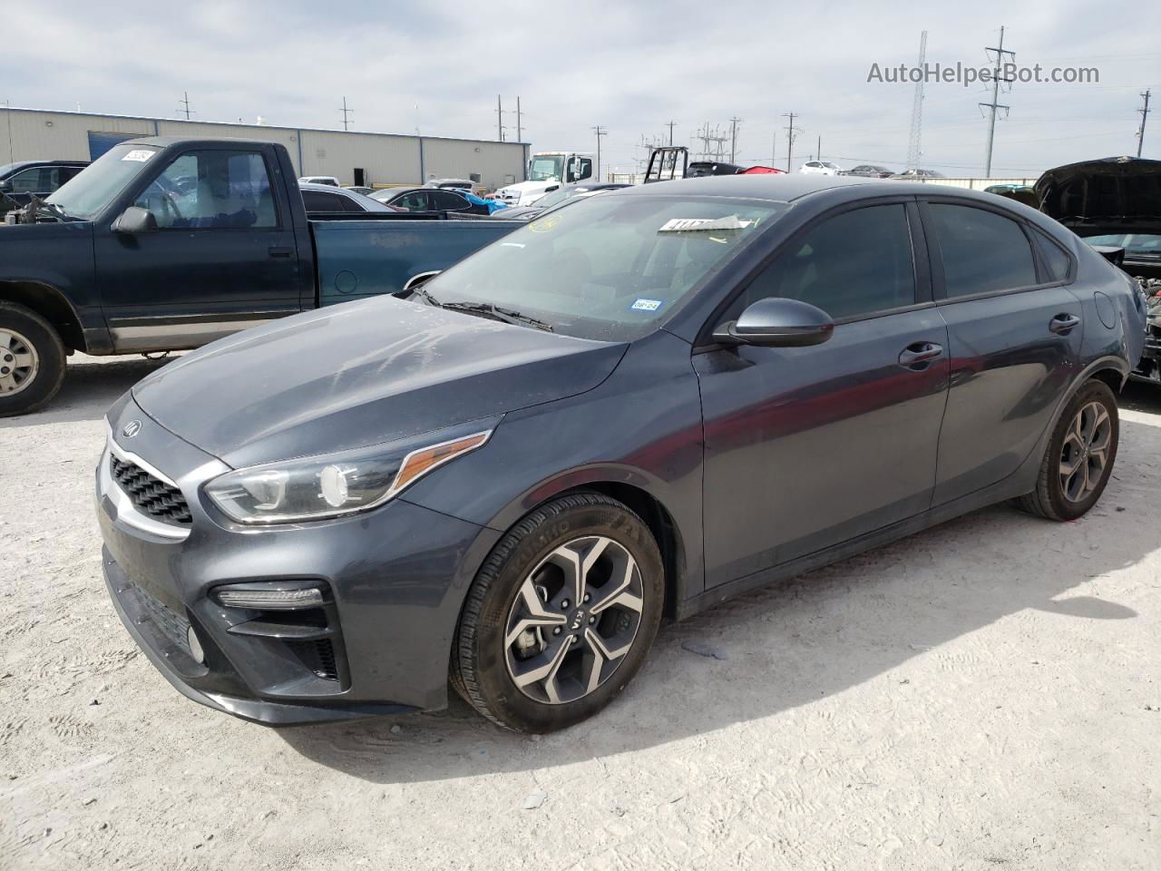 2020 Kia Forte Fe Gray vin: 3KPF24AD5LE209789