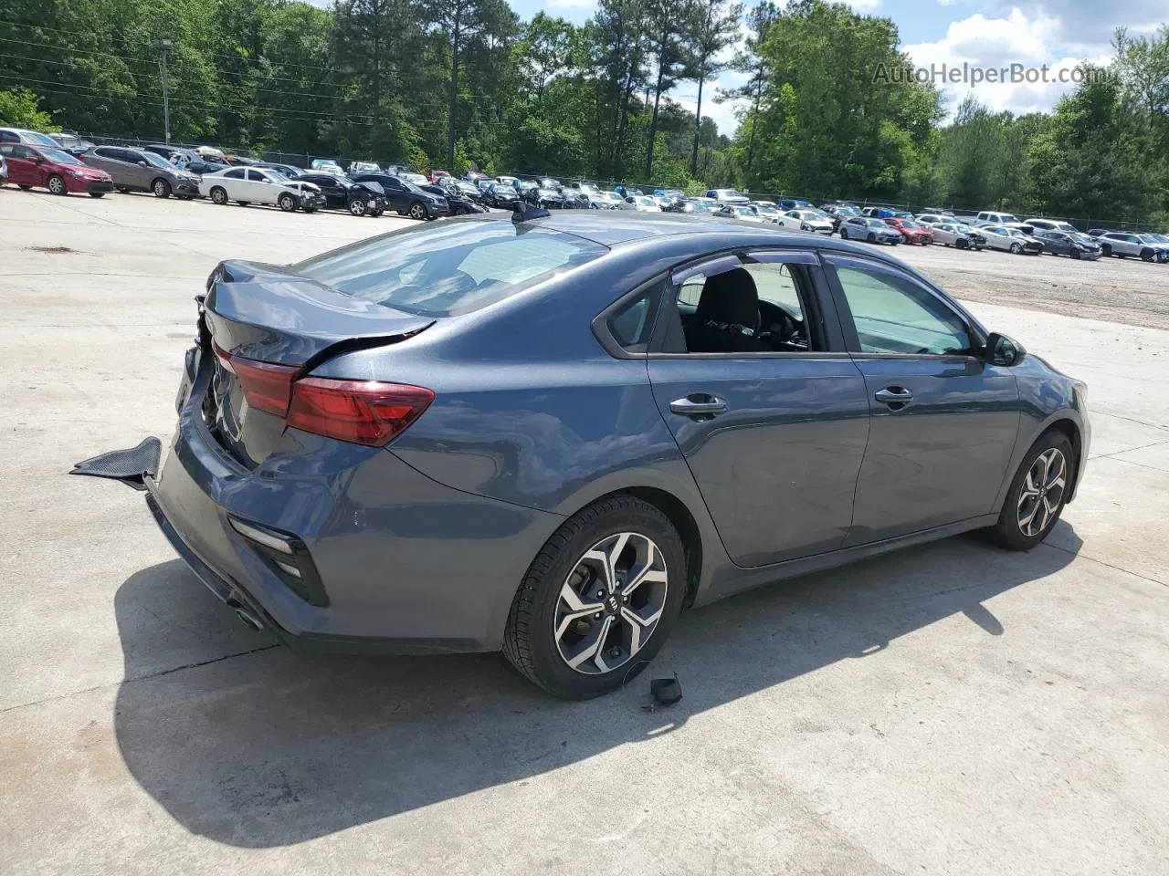 2020 Kia Forte Fe Gray vin: 3KPF24AD5LE237348