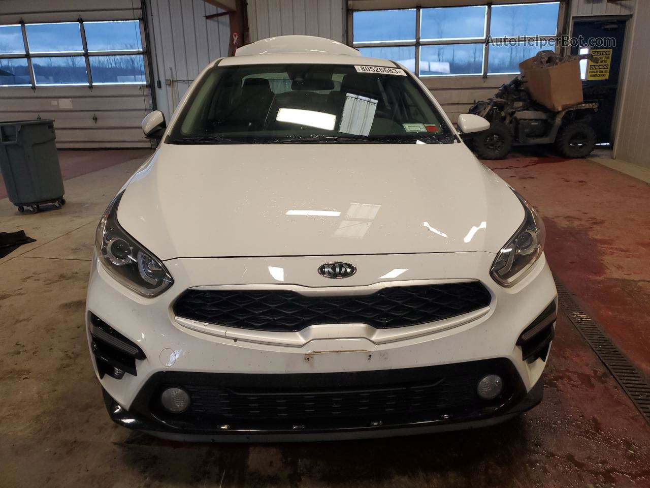 2020 Kia Forte Fe White vin: 3KPF24AD5LE255185