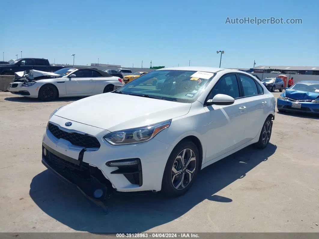 2020 Kia Forte Lxs White vin: 3KPF24AD6LE151899