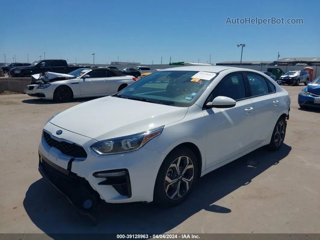 2020 Kia Forte Lxs White vin: 3KPF24AD6LE151899