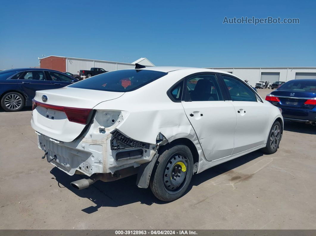 2020 Kia Forte Lxs White vin: 3KPF24AD6LE151899