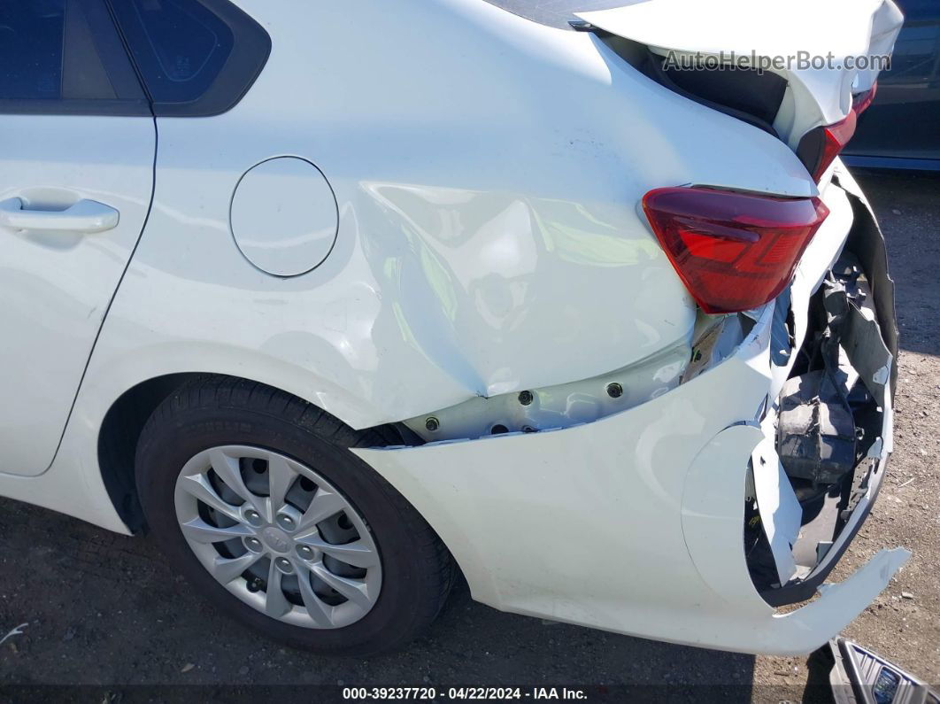 2020 Kia Forte Fe White vin: 3KPF24AD6LE158822