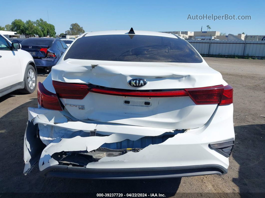 2020 Kia Forte Fe White vin: 3KPF24AD6LE158822