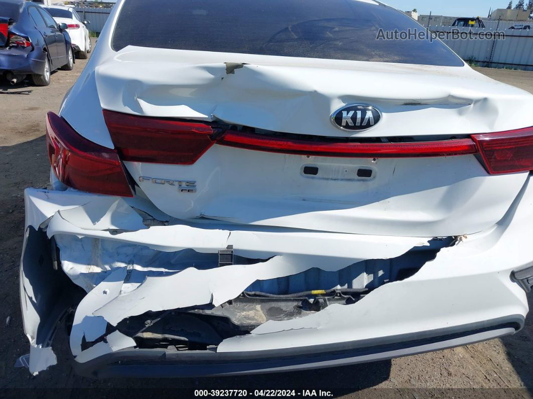 2020 Kia Forte Fe White vin: 3KPF24AD6LE158822