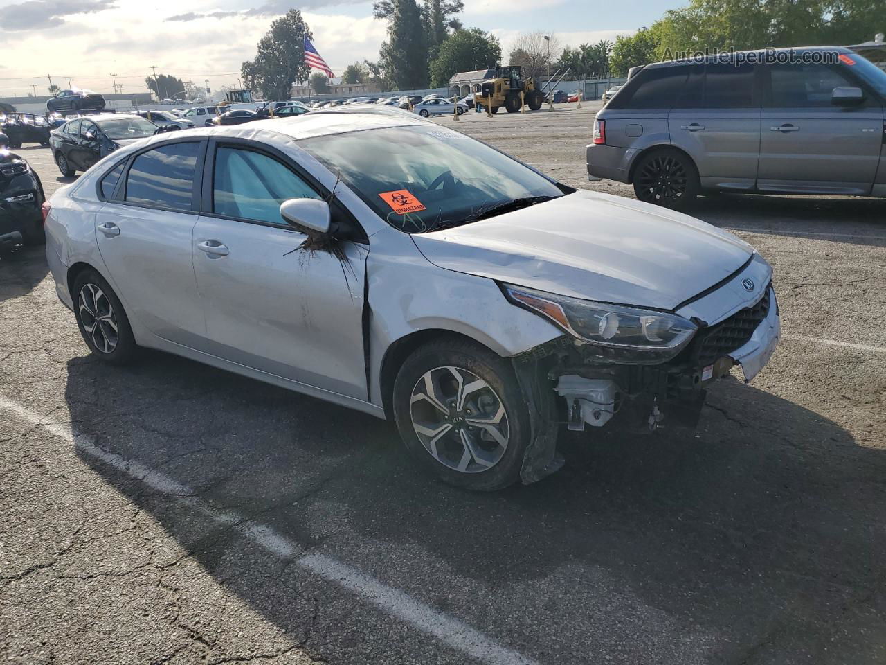 2020 Kia Forte Fe Silver vin: 3KPF24AD6LE174888