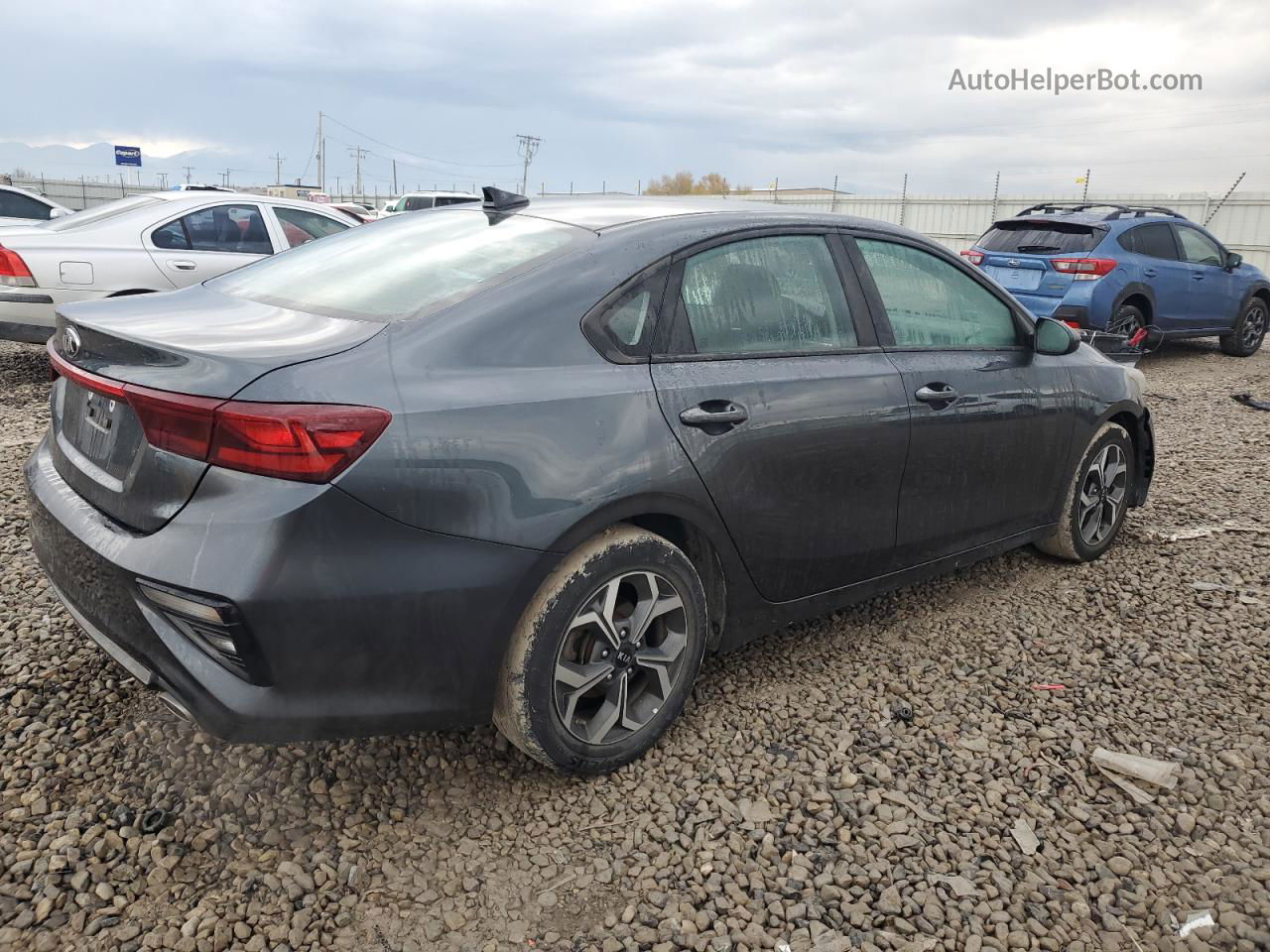 2020 Kia Forte Fe Gray vin: 3KPF24AD6LE178441