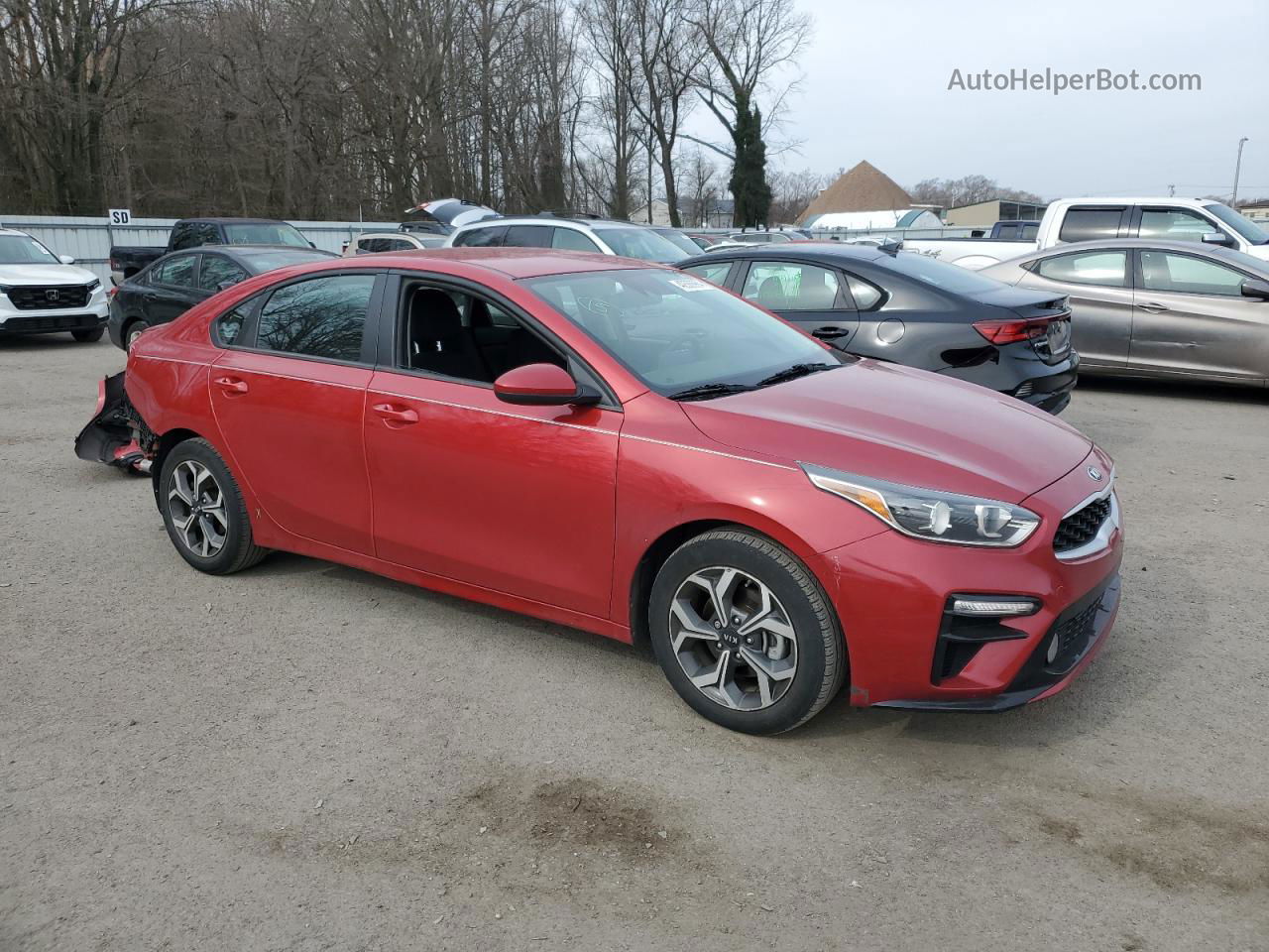 2020 Kia Forte Fe Красный vin: 3KPF24AD6LE203483