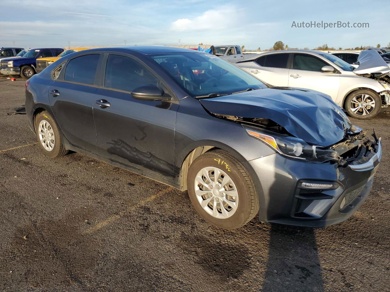 2020 Kia Forte Fe Charcoal vin: 3KPF24AD6LE235589