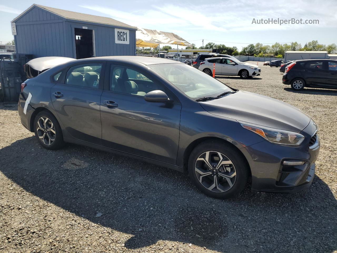 2020 Kia Forte Fe Gray vin: 3KPF24AD6LE243174