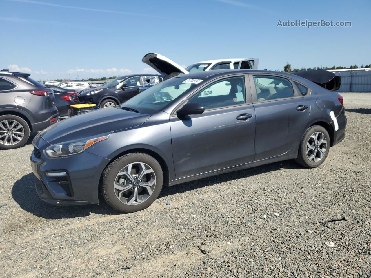 2020 Kia Forte Fe Gray vin: 3KPF24AD6LE243174