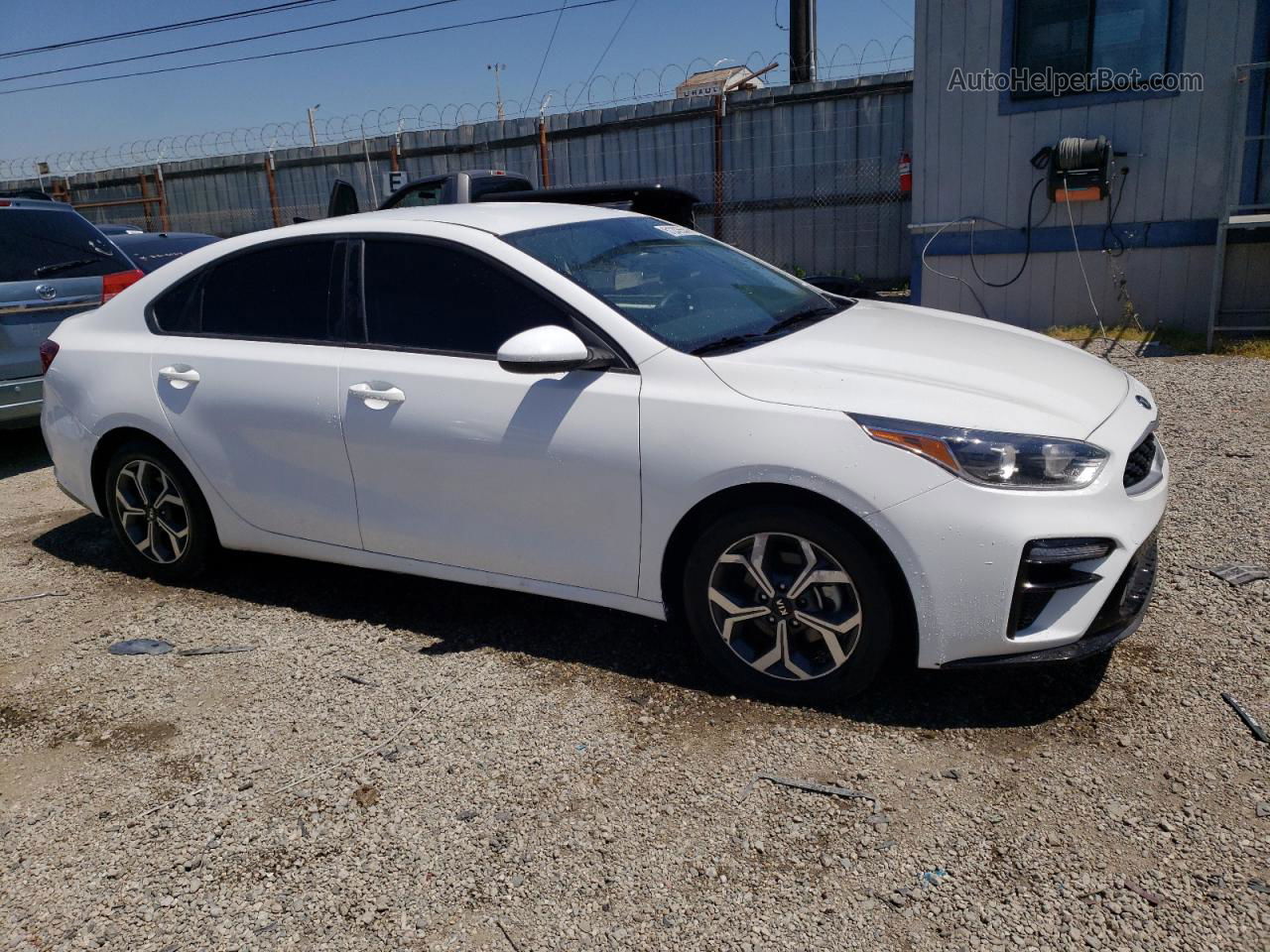 2020 Kia Forte Fe White vin: 3KPF24AD6LE246432