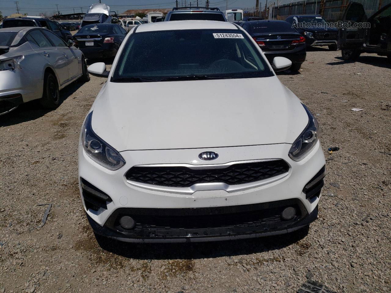 2020 Kia Forte Fe White vin: 3KPF24AD6LE246432