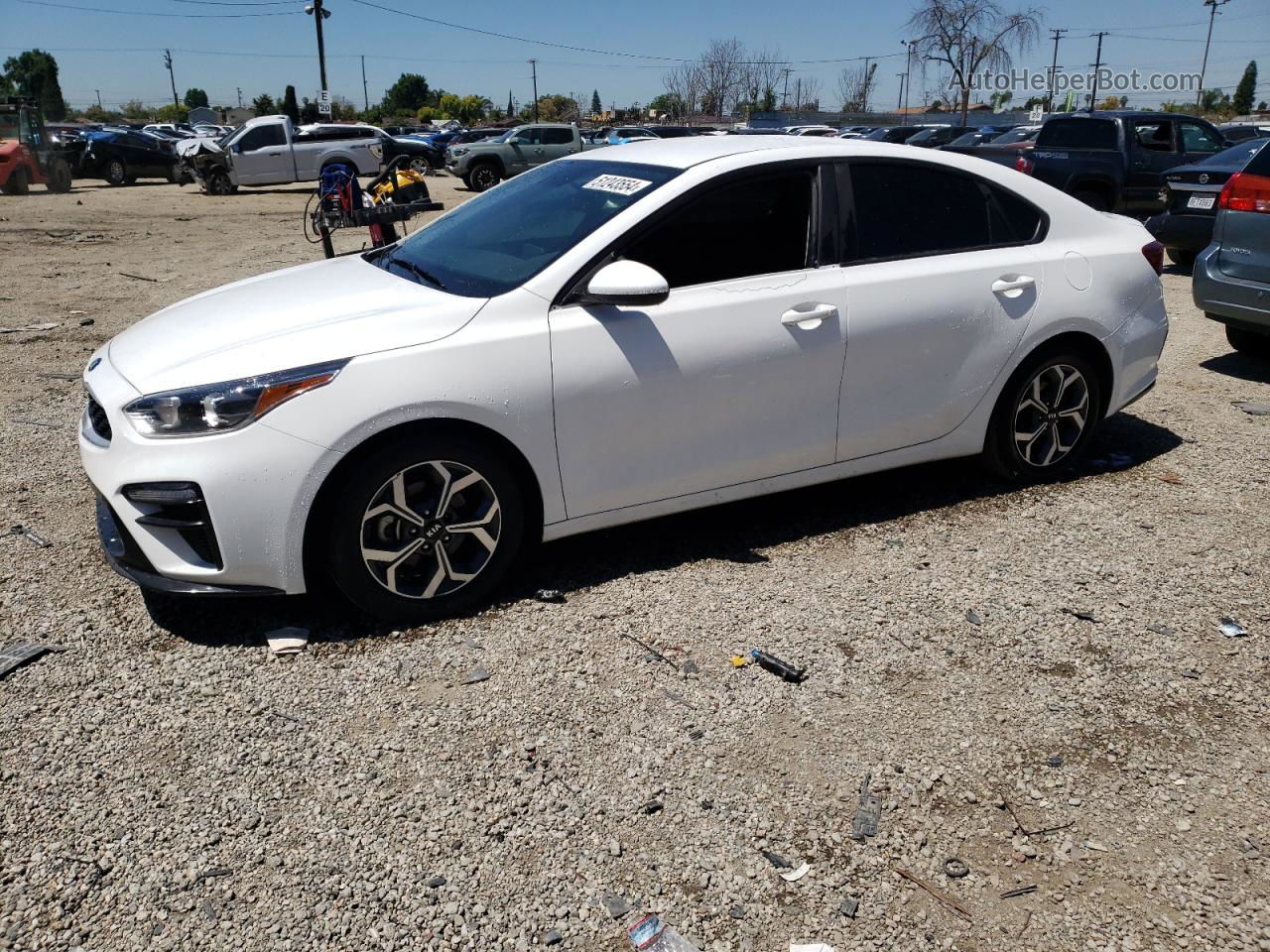 2020 Kia Forte Fe White vin: 3KPF24AD6LE246432