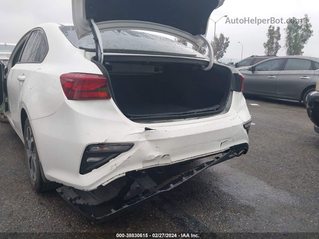 2020 Kia Forte Lxs White vin: 3KPF24AD6LE250884