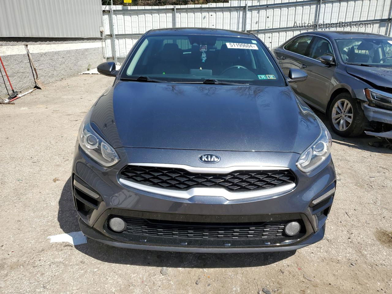 2020 Kia Forte Fe Gray vin: 3KPF24AD6LE259598