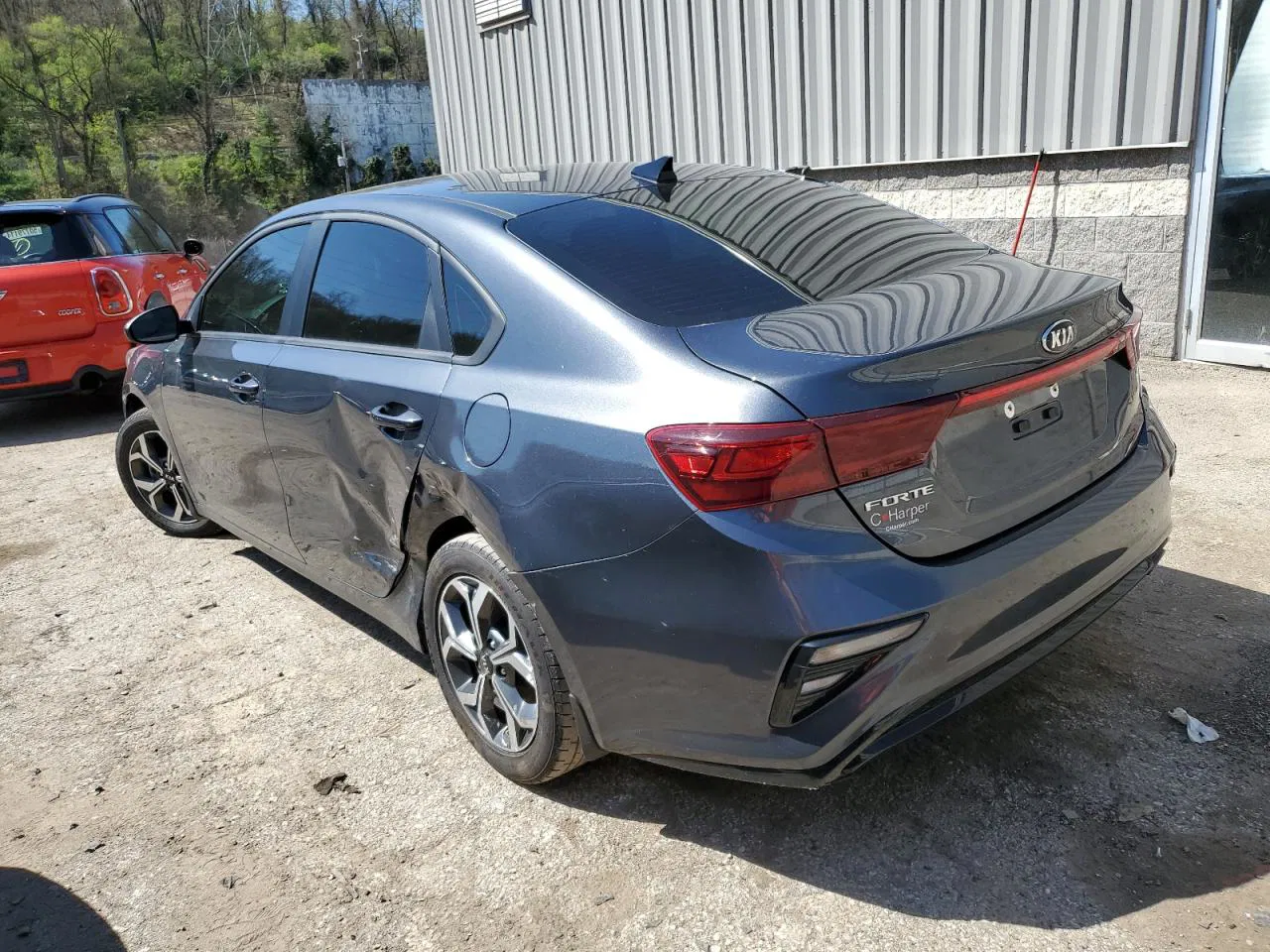 2020 Kia Forte Fe Gray vin: 3KPF24AD6LE259598