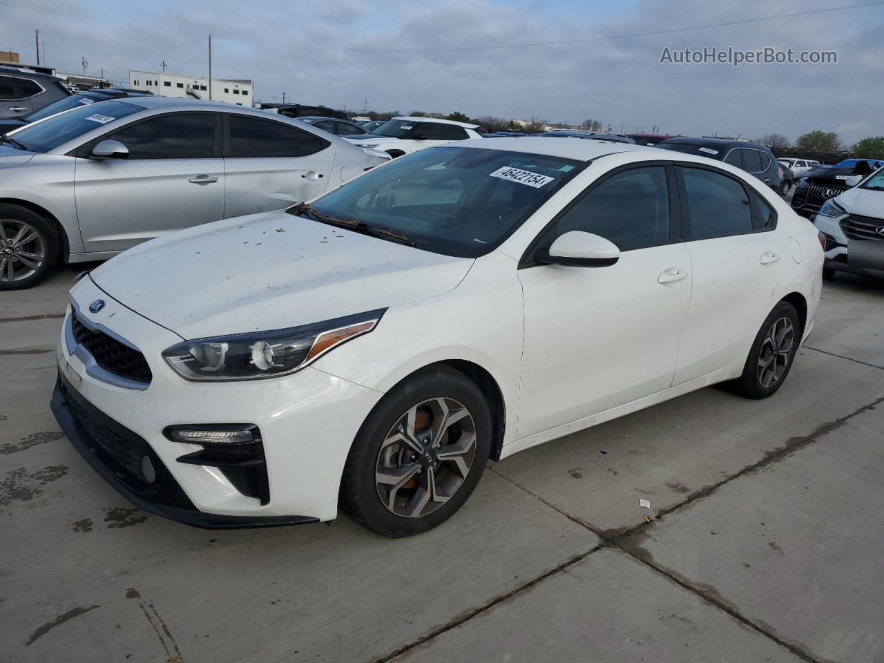 2020 Kia Forte Fe White vin: 3KPF24AD7LE143987