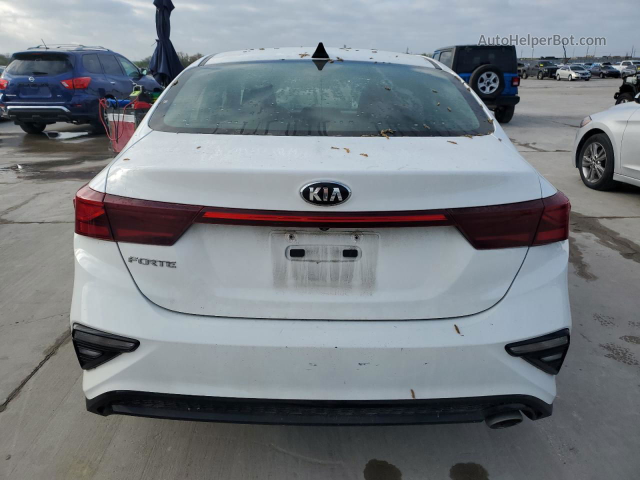 2020 Kia Forte Fe White vin: 3KPF24AD7LE143987