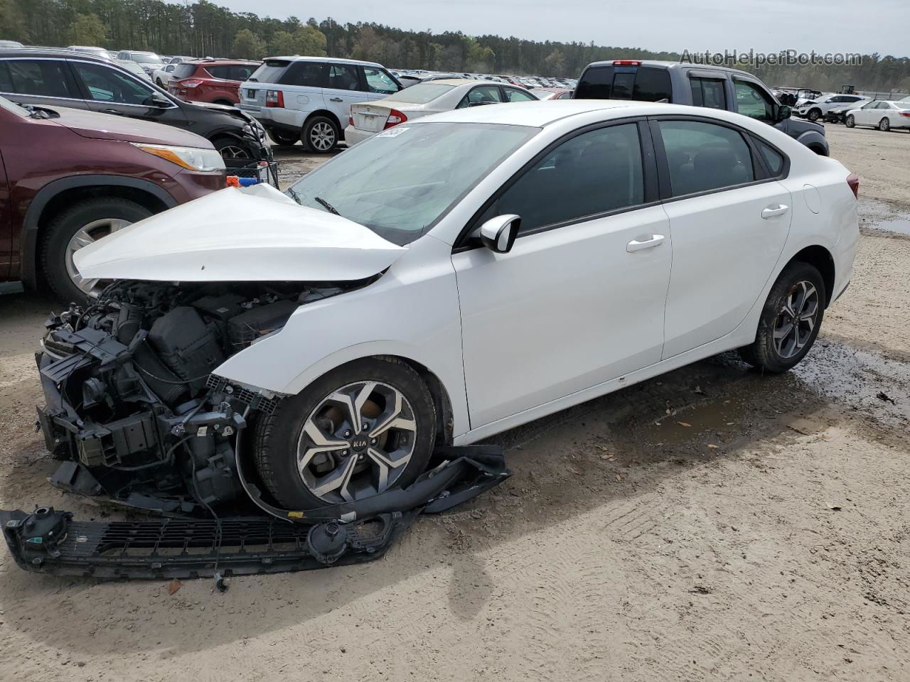 2020 Kia Forte Fe White vin: 3KPF24AD7LE159882