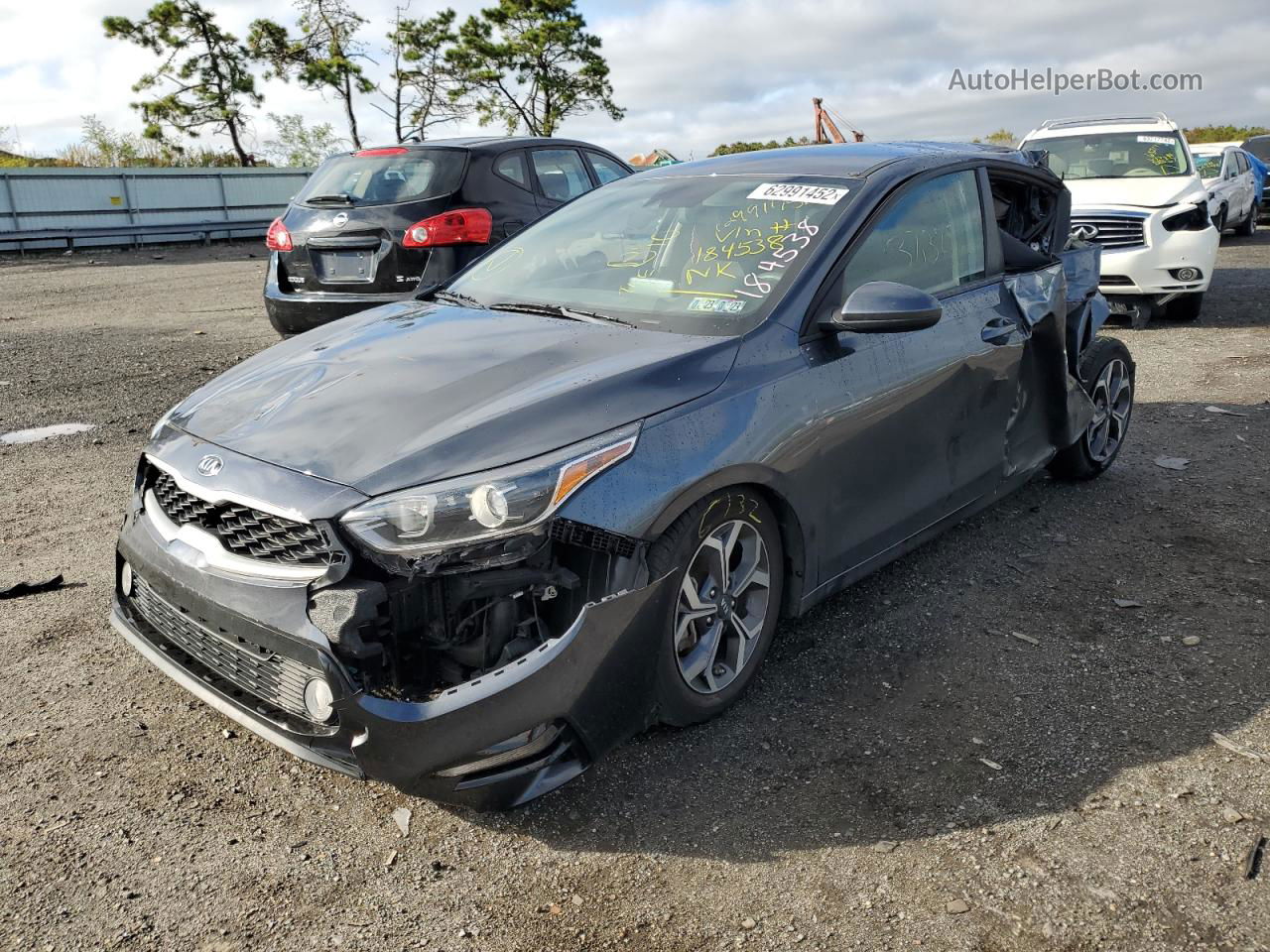 2020 Kia Forte Fe Gray vin: 3KPF24AD7LE184538