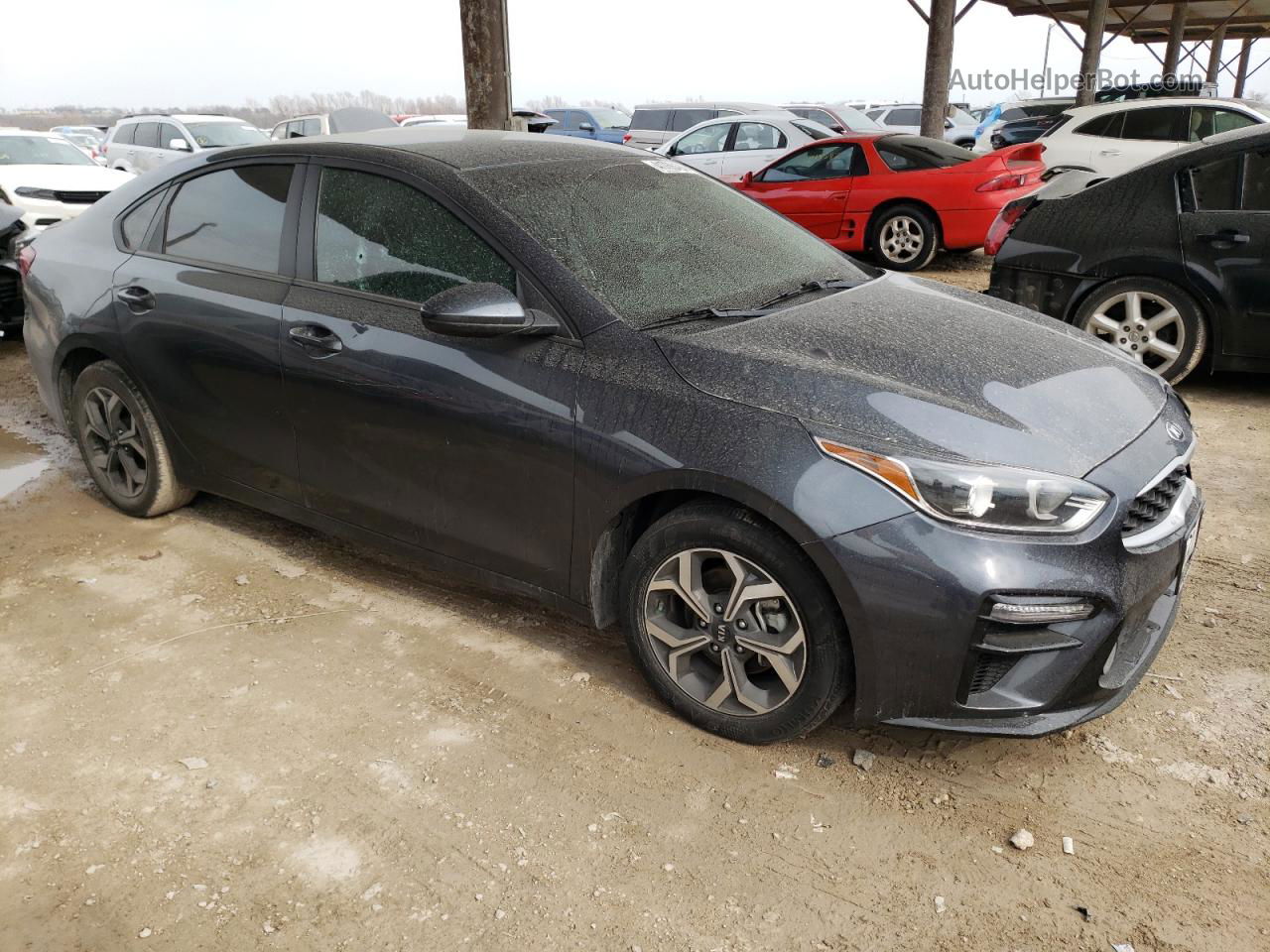 2020 Kia Forte Fe Gray vin: 3KPF24AD7LE187908