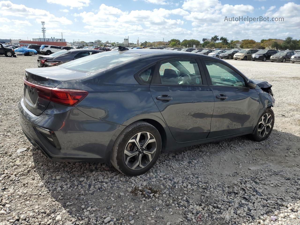 2020 Kia Forte Fe Gray vin: 3KPF24AD7LE243958