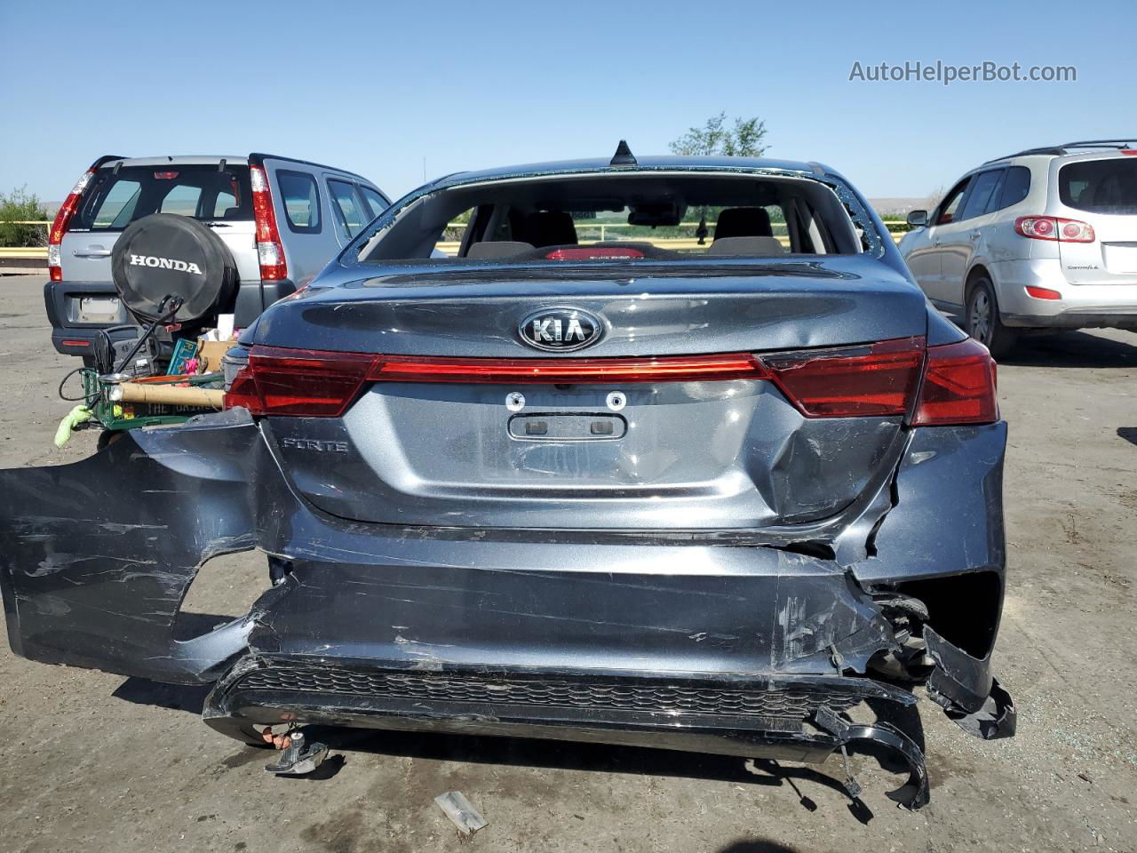 2020 Kia Forte Fe Gray vin: 3KPF24AD7LE262431