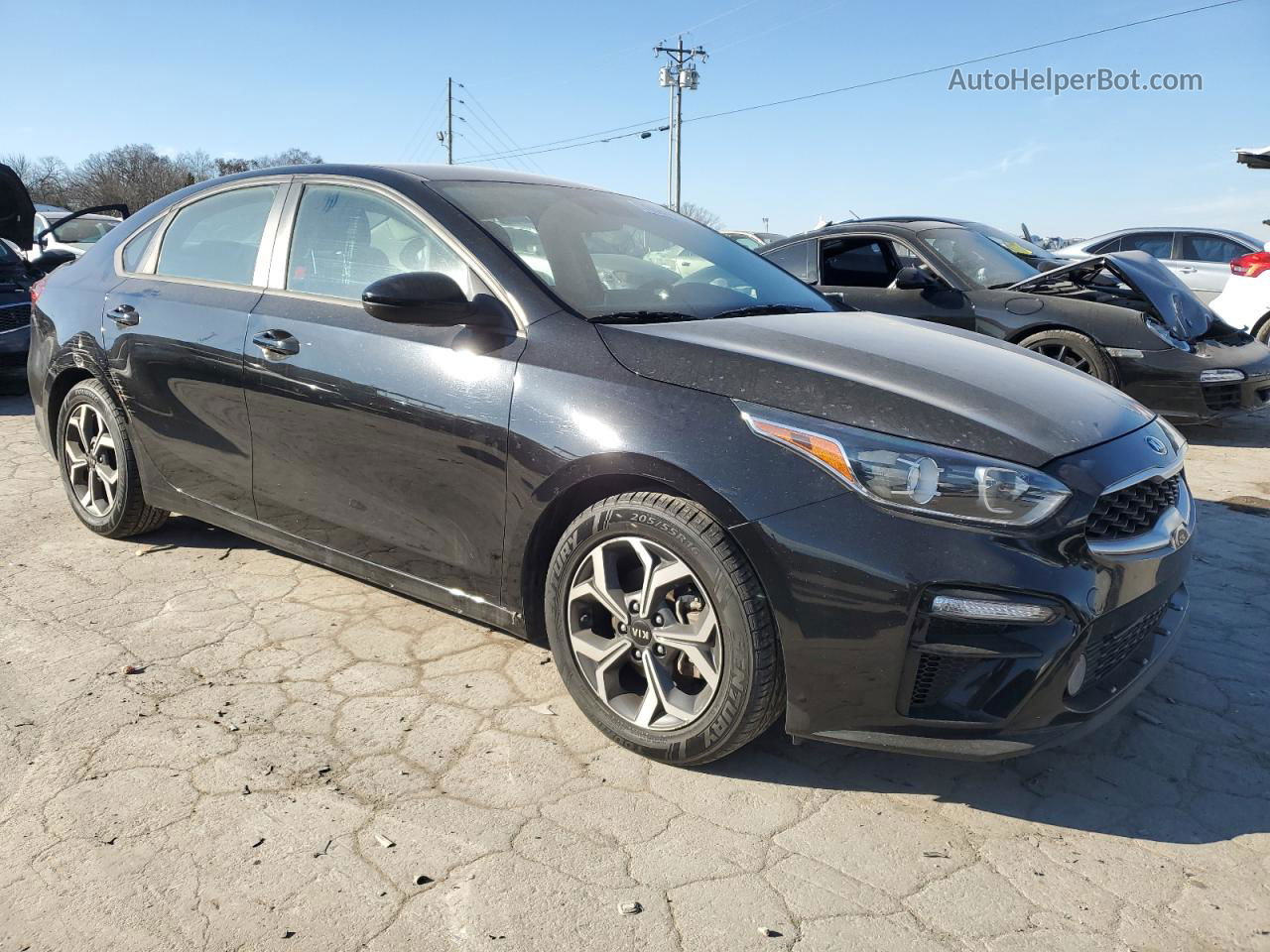 2020 Kia Forte Fe Black vin: 3KPF24AD8LE142900