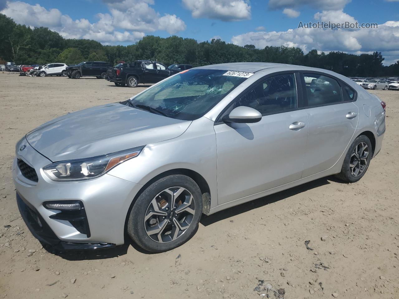 2020 Kia Forte Fe Silver vin: 3KPF24AD8LE152178