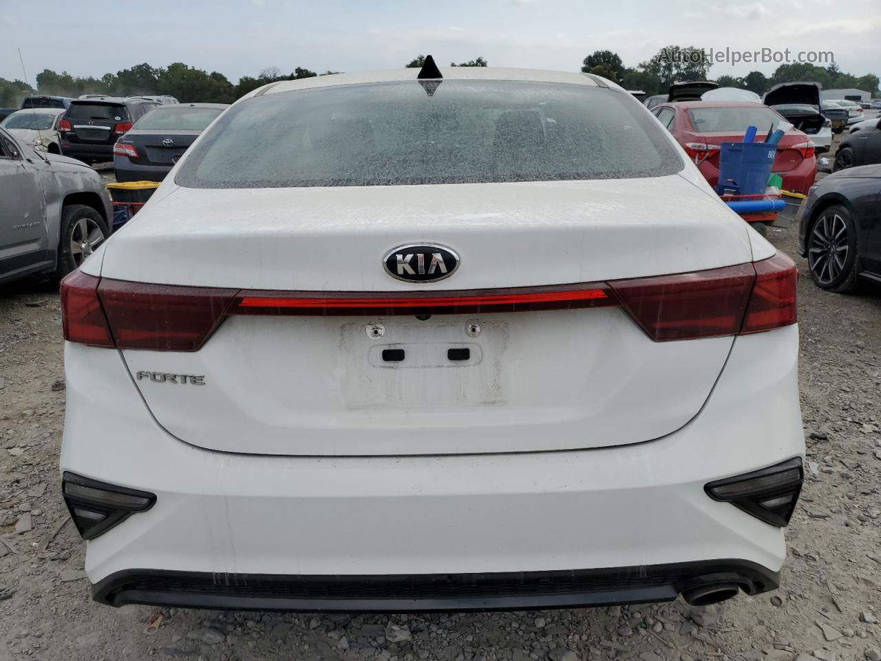 2020 Kia Forte Fe White vin: 3KPF24AD8LE172950