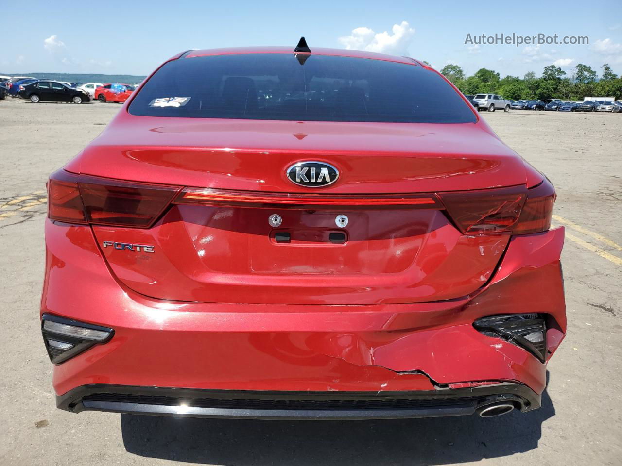 2020 Kia Forte Fe Красный vin: 3KPF24AD8LE187691