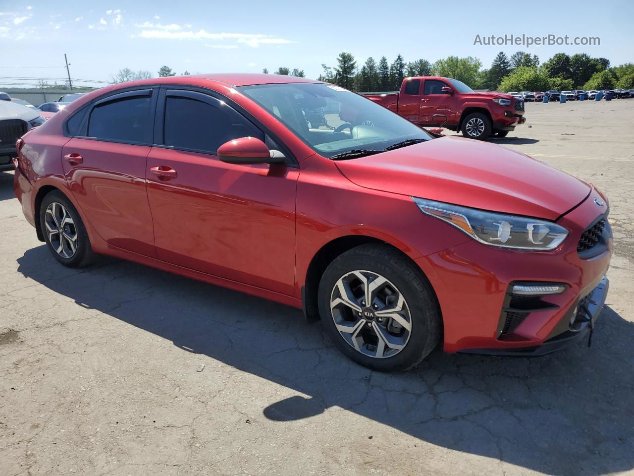 2020 Kia Forte Fe Красный vin: 3KPF24AD8LE187691