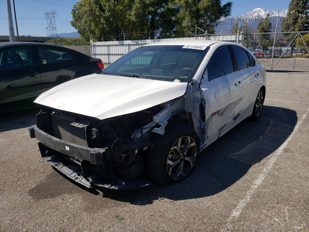 2020 Kia Forte Fe White vin: 3KPF24AD8LE205767