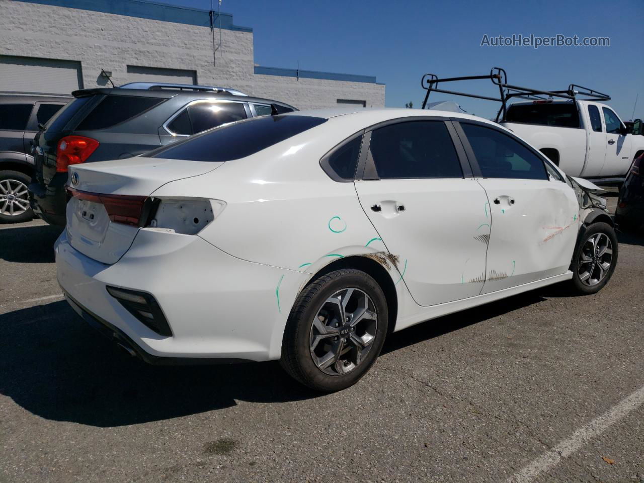 2020 Kia Forte Fe White vin: 3KPF24AD8LE205767