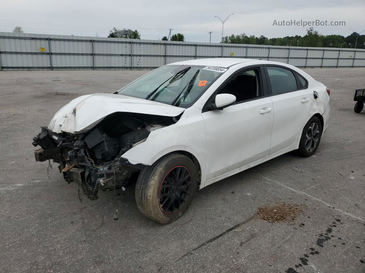 2020 Kia Forte Fe White vin: 3KPF24AD8LE226084