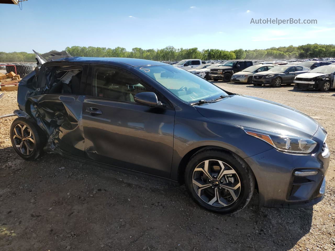 2020 Kia Forte Fe Gray vin: 3KPF24AD8LE236694