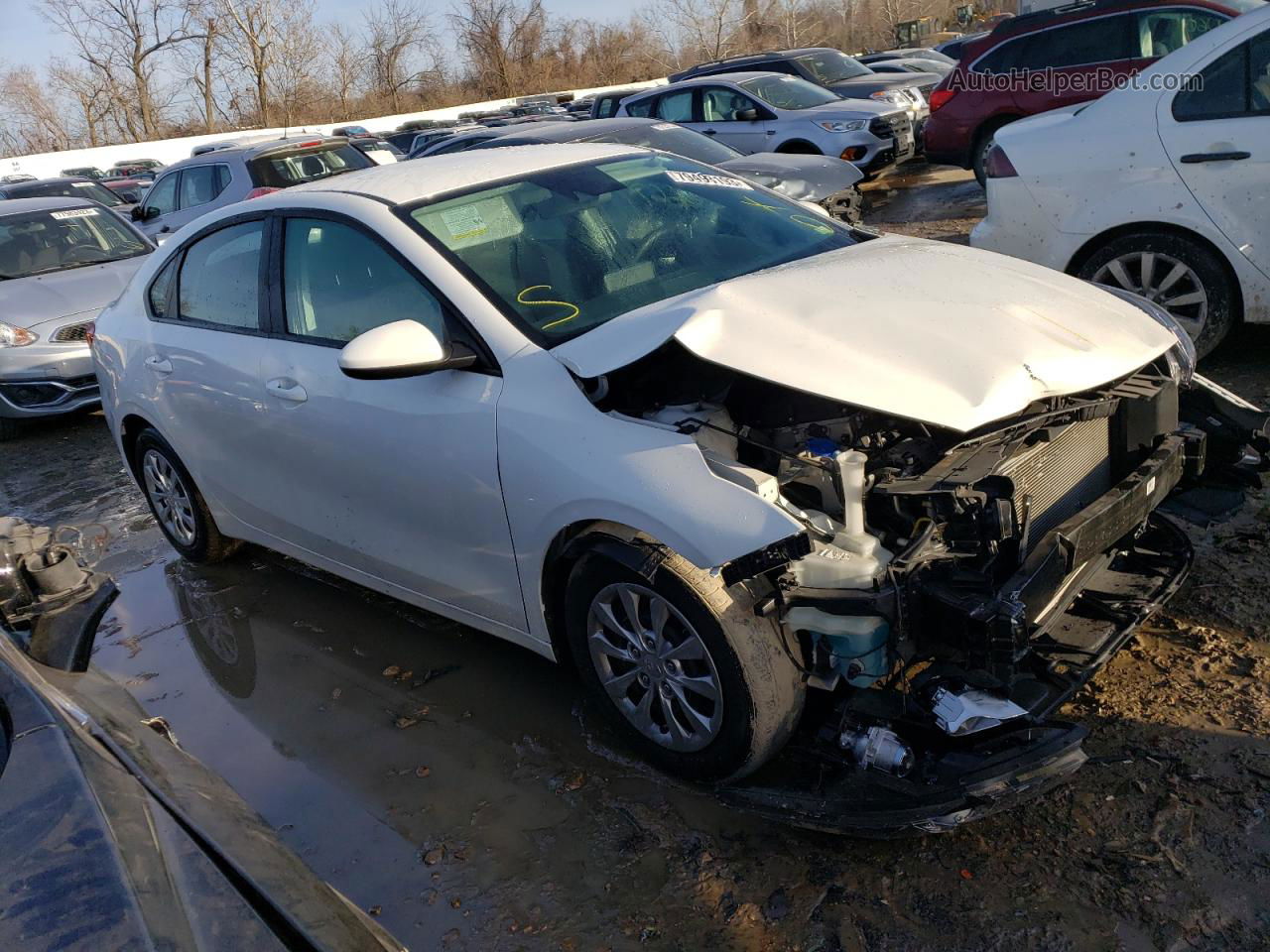 2020 Kia Forte Fe White vin: 3KPF24AD8LE257755