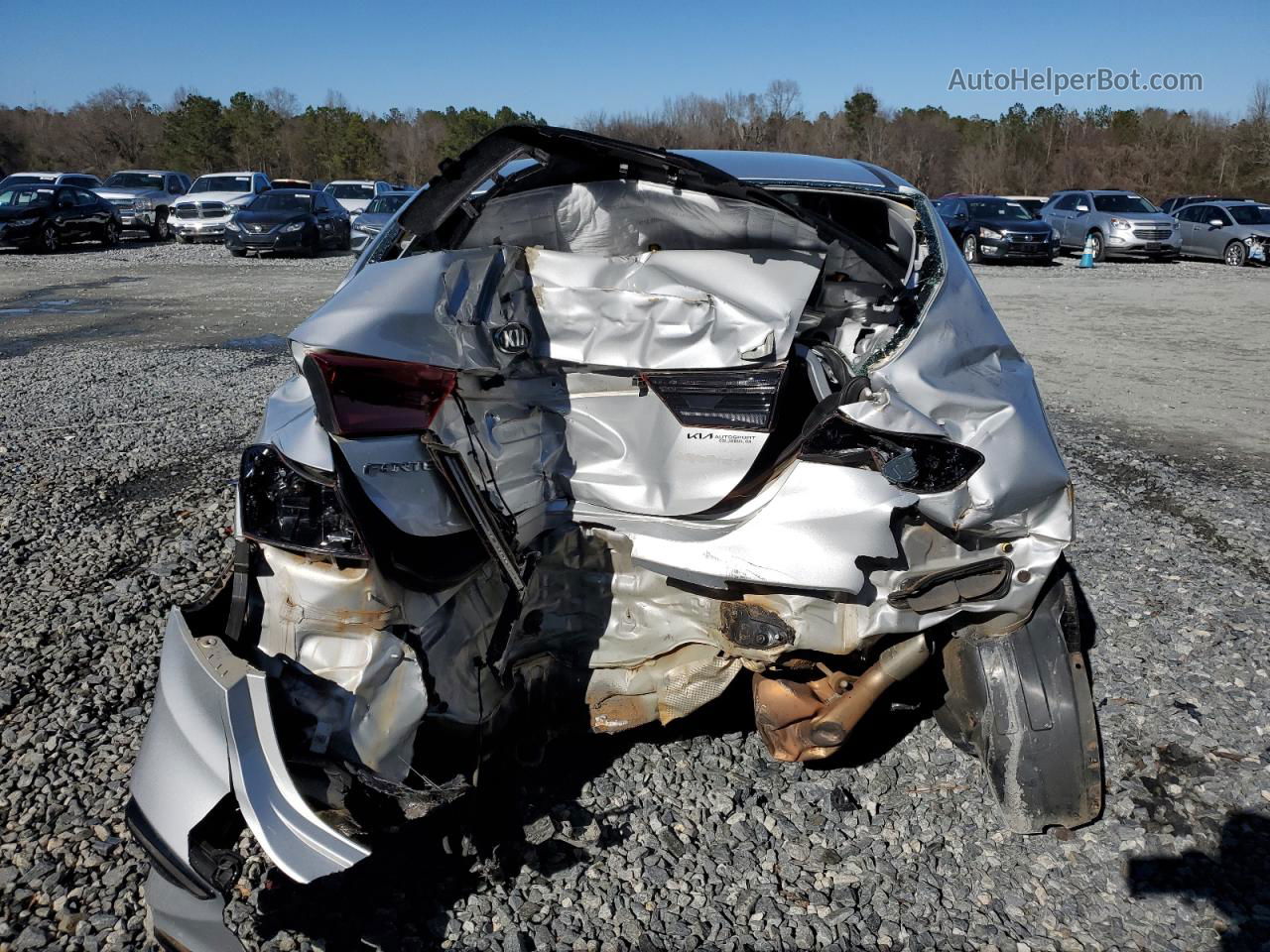 2020 Kia Forte Fe Silver vin: 3KPF24AD8LE260204