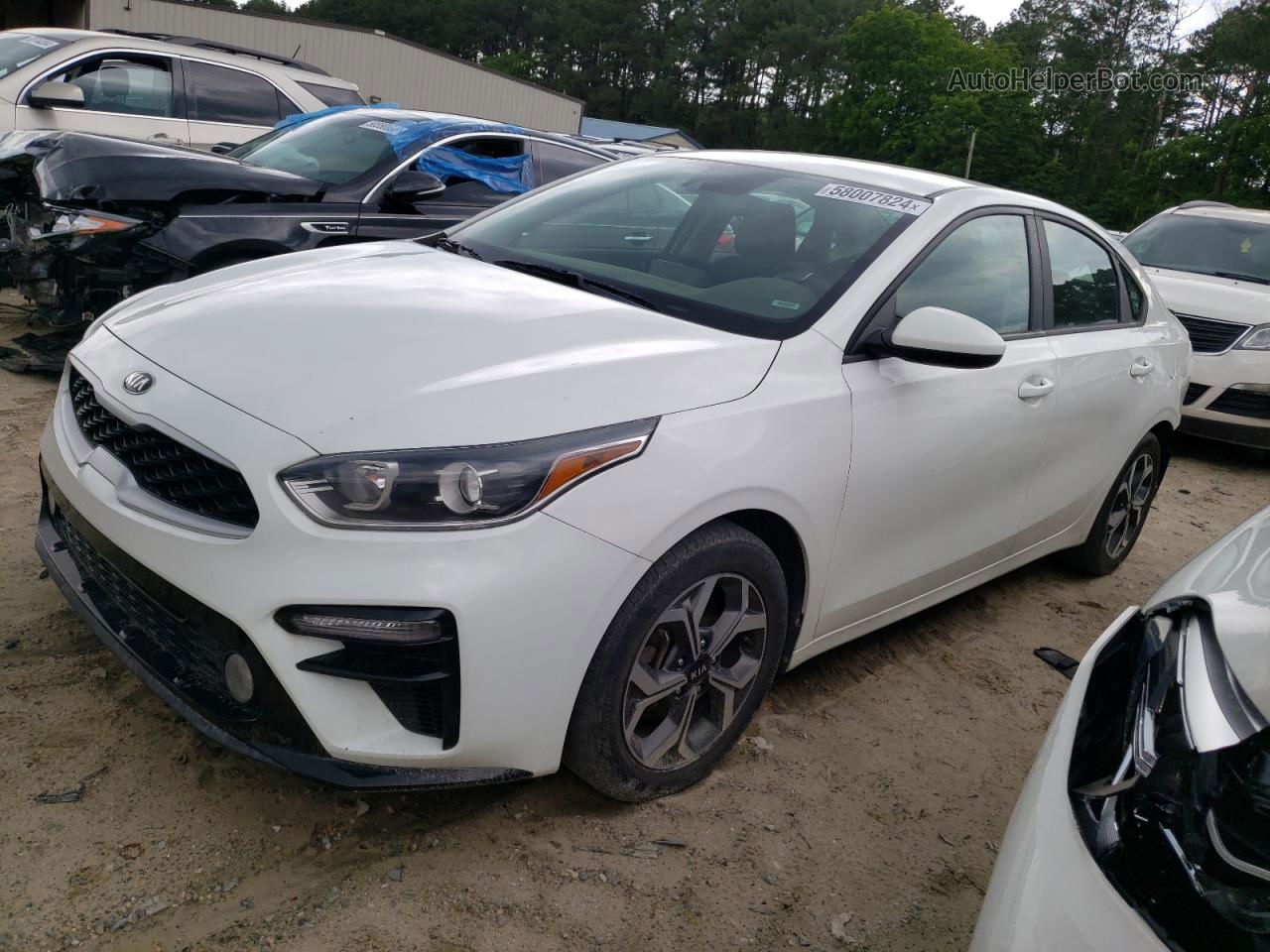 2020 Kia Forte Fe White vin: 3KPF24AD9LE150102