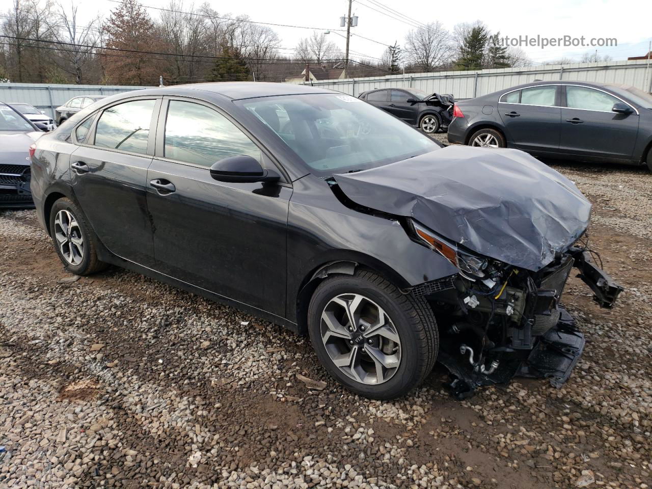 2020 Kia Forte Fe Черный vin: 3KPF24AD9LE173038