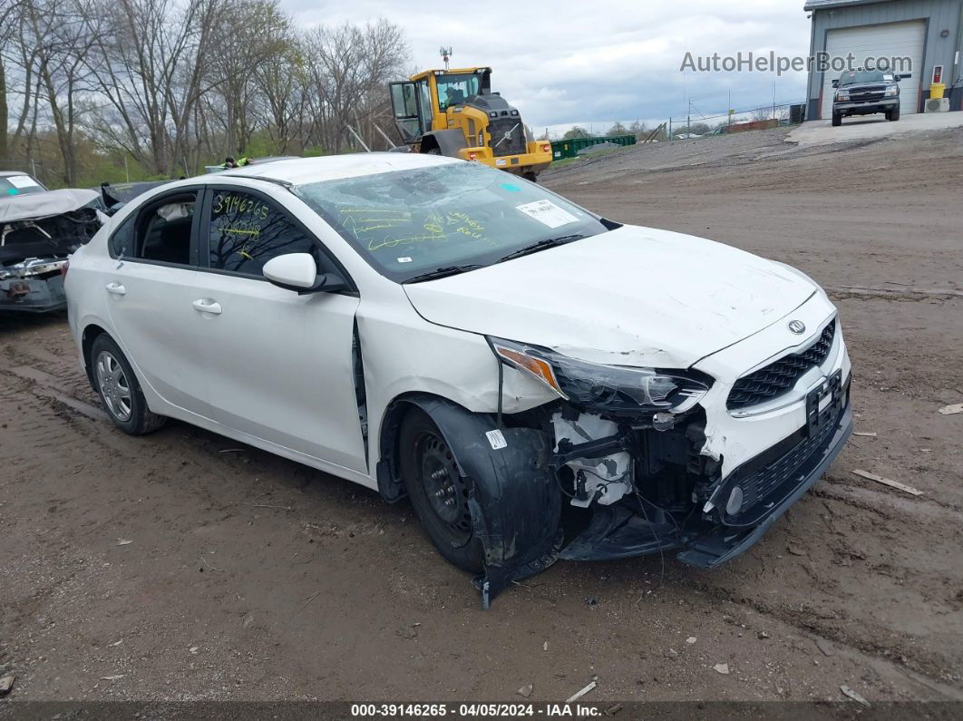 2020 Kia Forte Fe White vin: 3KPF24AD9LE205048