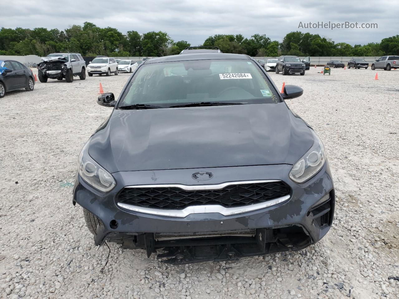 2020 Kia Forte Fe Gray vin: 3KPF24AD9LE256503