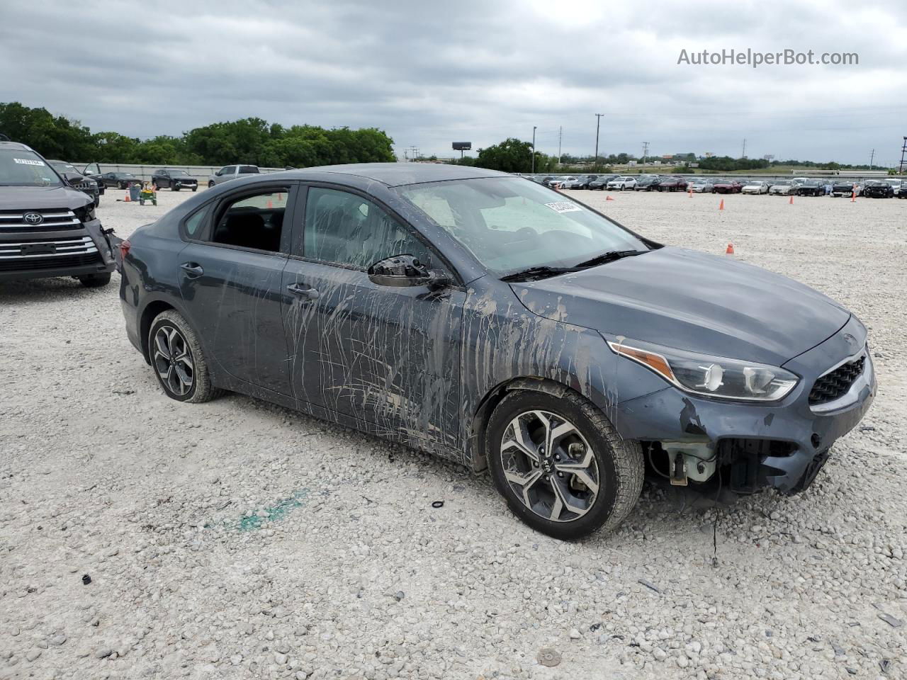 2020 Kia Forte Fe Gray vin: 3KPF24AD9LE256503