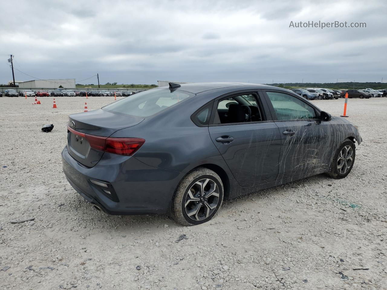 2020 Kia Forte Fe Gray vin: 3KPF24AD9LE256503