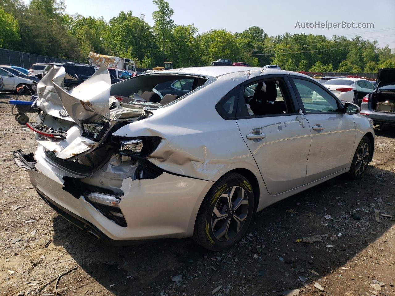 2020 Kia Forte Fe Silver vin: 3KPF24ADXLE148312