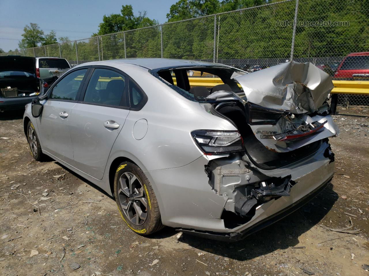 2020 Kia Forte Fe Silver vin: 3KPF24ADXLE148312