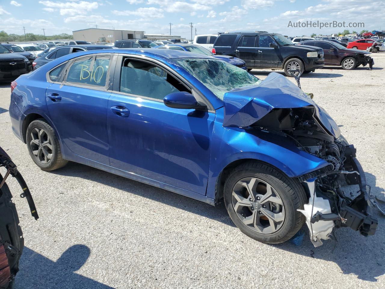 2020 Kia Forte Fe Синий vin: 3KPF24ADXLE151808